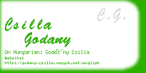 csilla godany business card